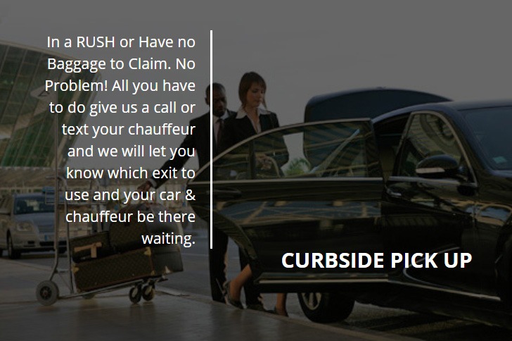 Captains Car Service Curbside pick up Option described